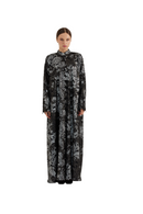 Metallic Brocade Abaya