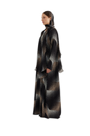 Printed Chiffon Abaya